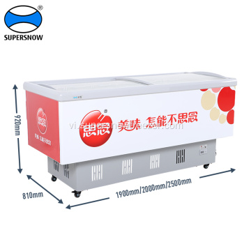 Siêu thị Hiển thị Showcase Tủ lạnh Freezer Counter